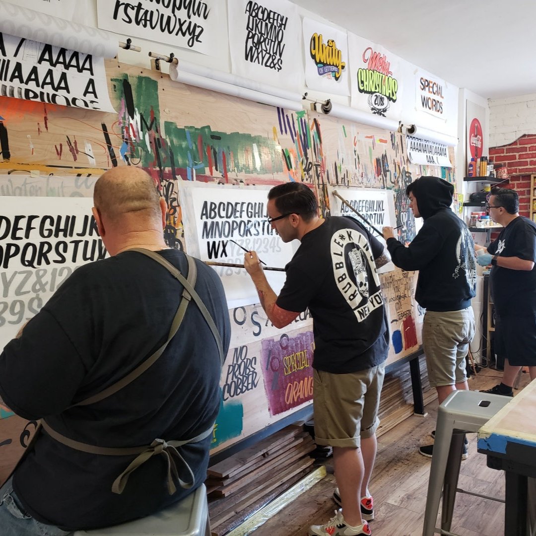 Signpainting Workshop. December 6th-7th. Script and Casual.