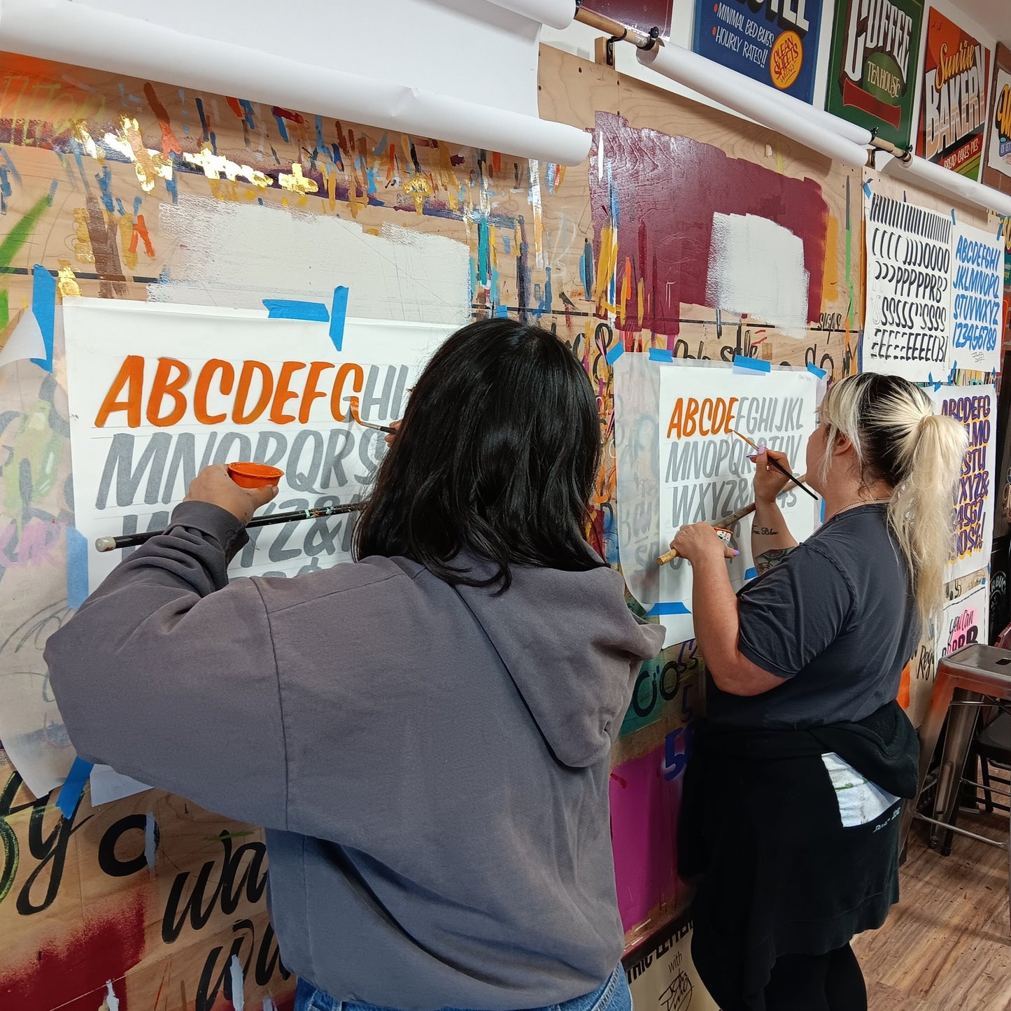 Signpainting Workshop. December 6th-7th. Script and Casual.