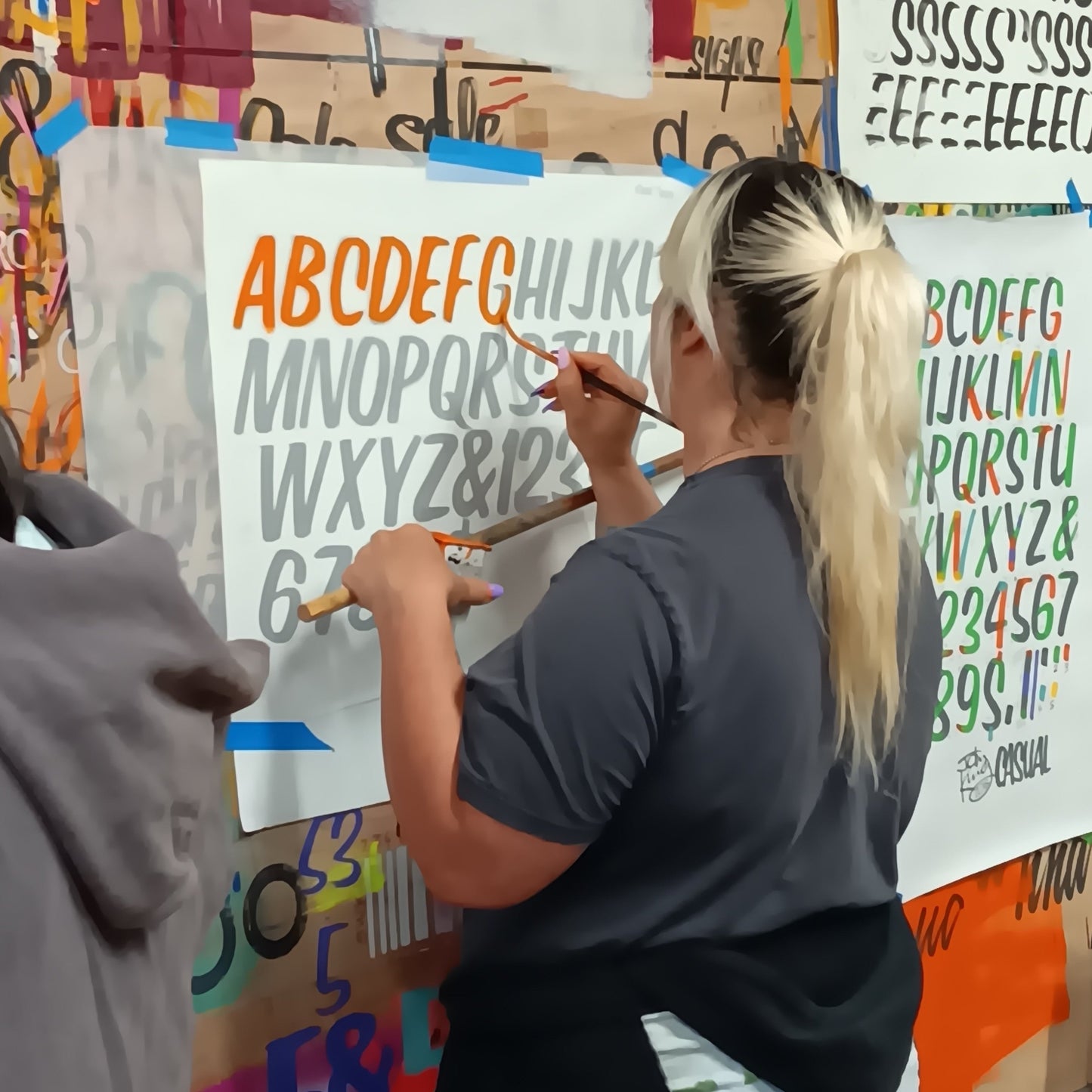 Signpainting Workshop. December 6th-7th. Script and Casual.