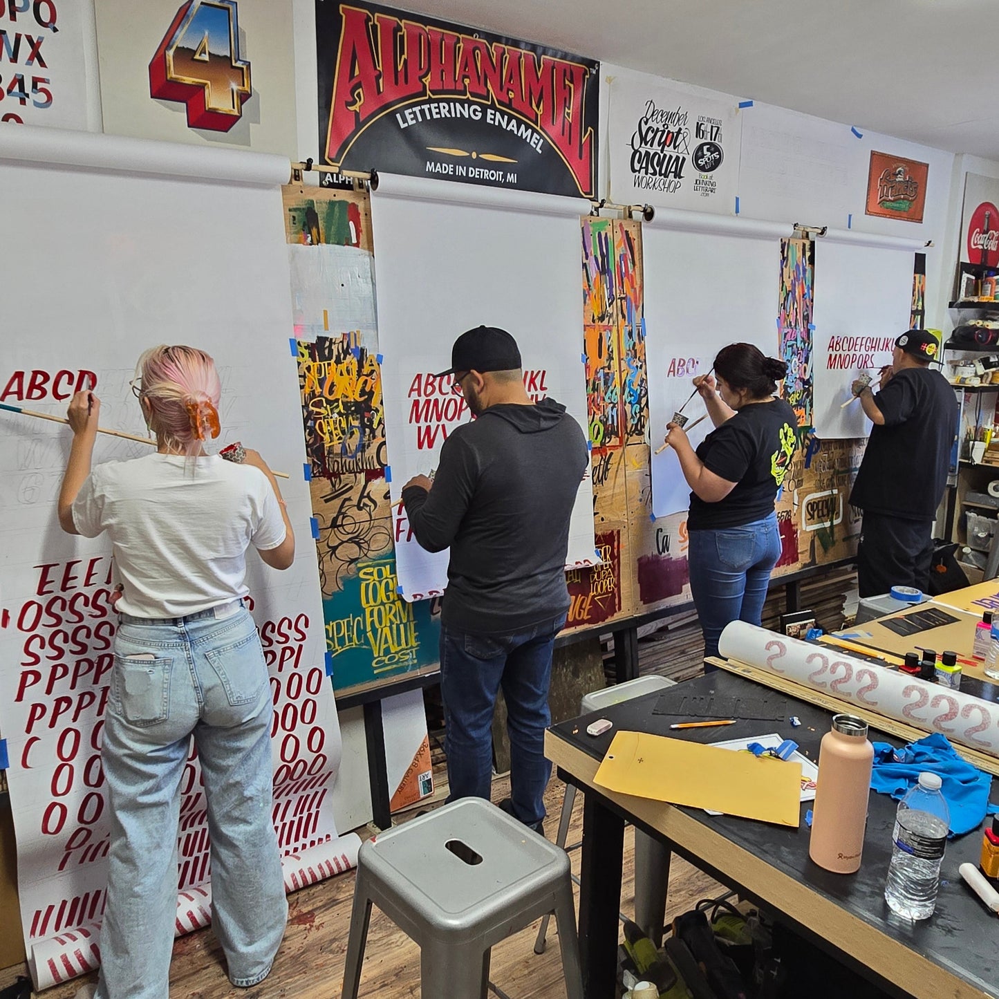 Signpainting Workshop. December 6th-7th. Script and Casual.