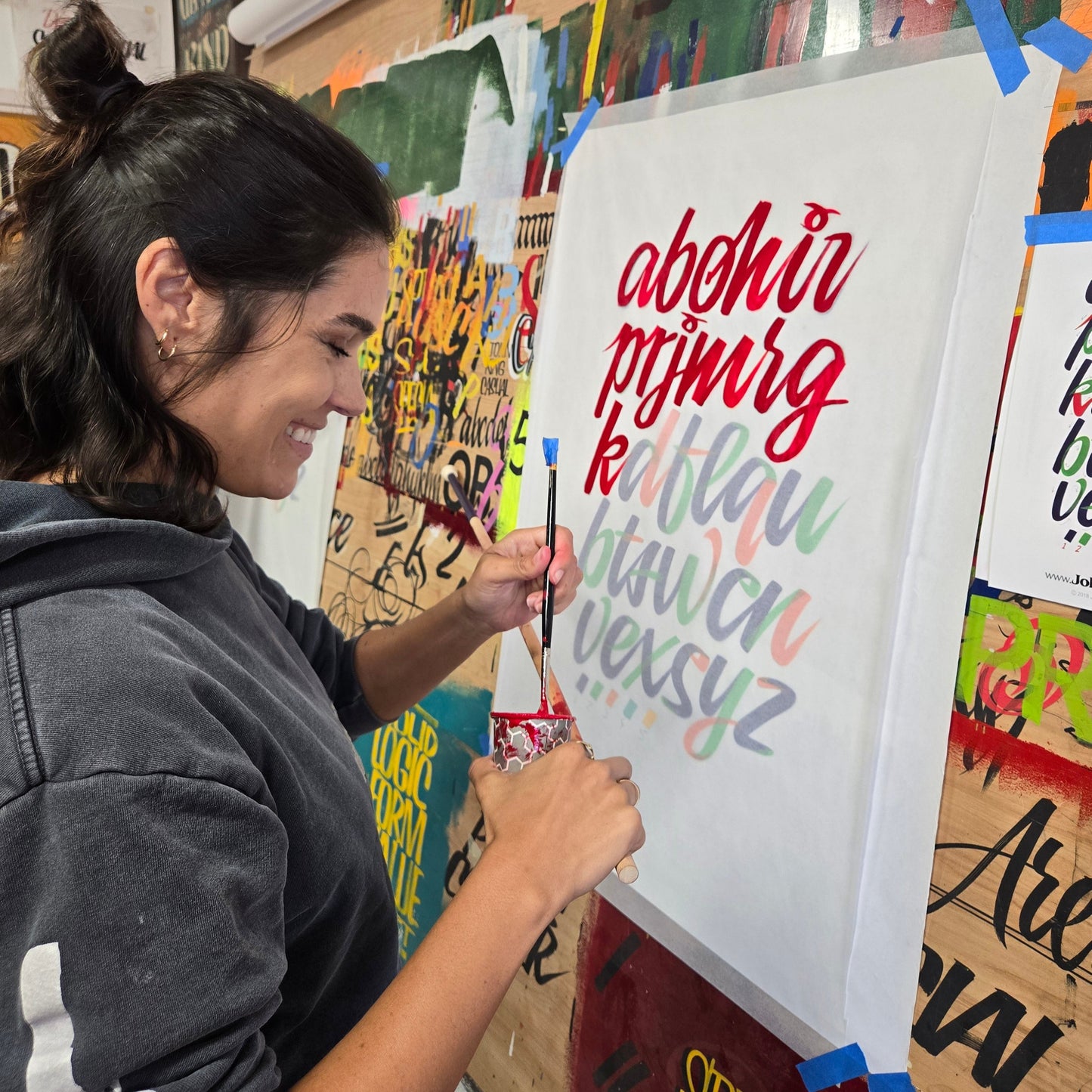 Signpainting Workshop. December 6th-7th. Script and Casual.