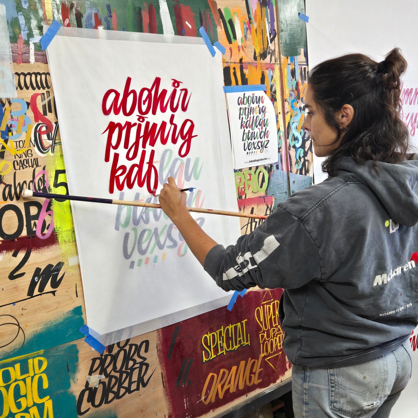 Signpainting Workshop. December 6th-7th. Script and Casual.