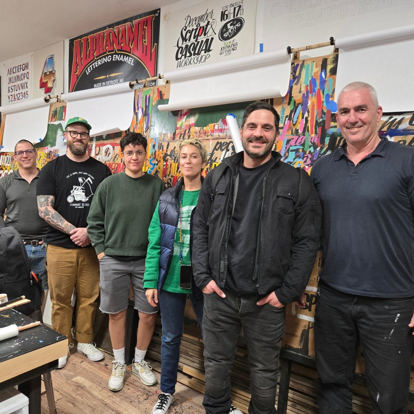 Signpainting workshop Los Angeles with John King