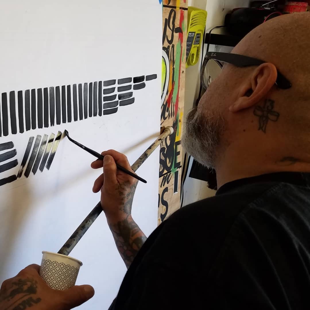 Signpainting workshop Los Angeles with John King