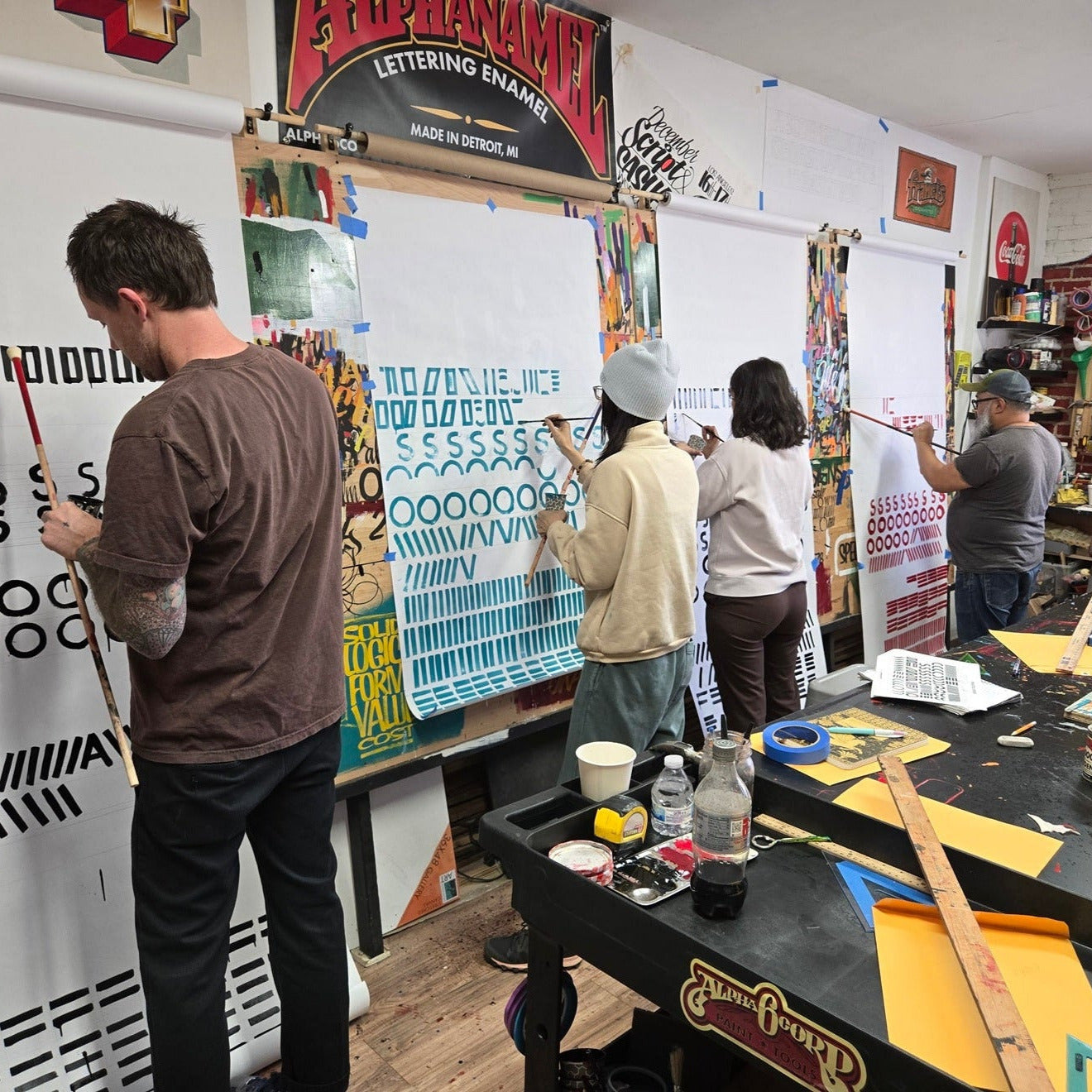 sign painting signwriting workshop los angeles John King