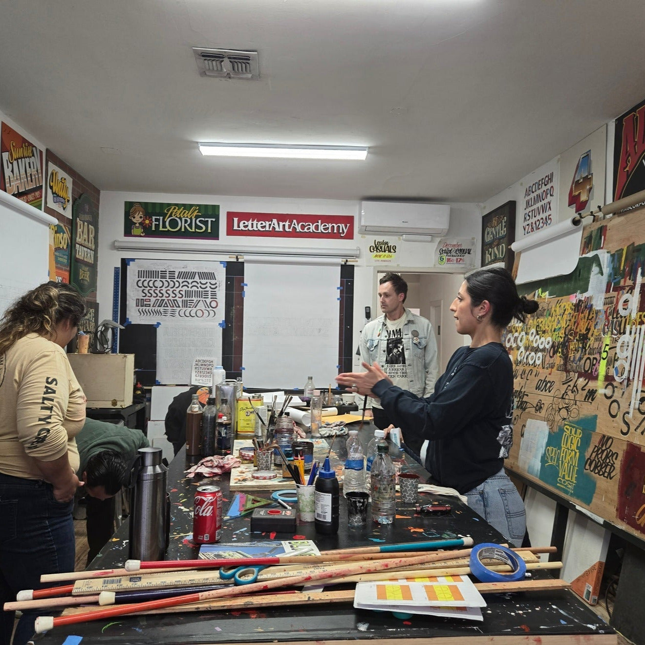 sign painting signwriting workshop los angeles John King