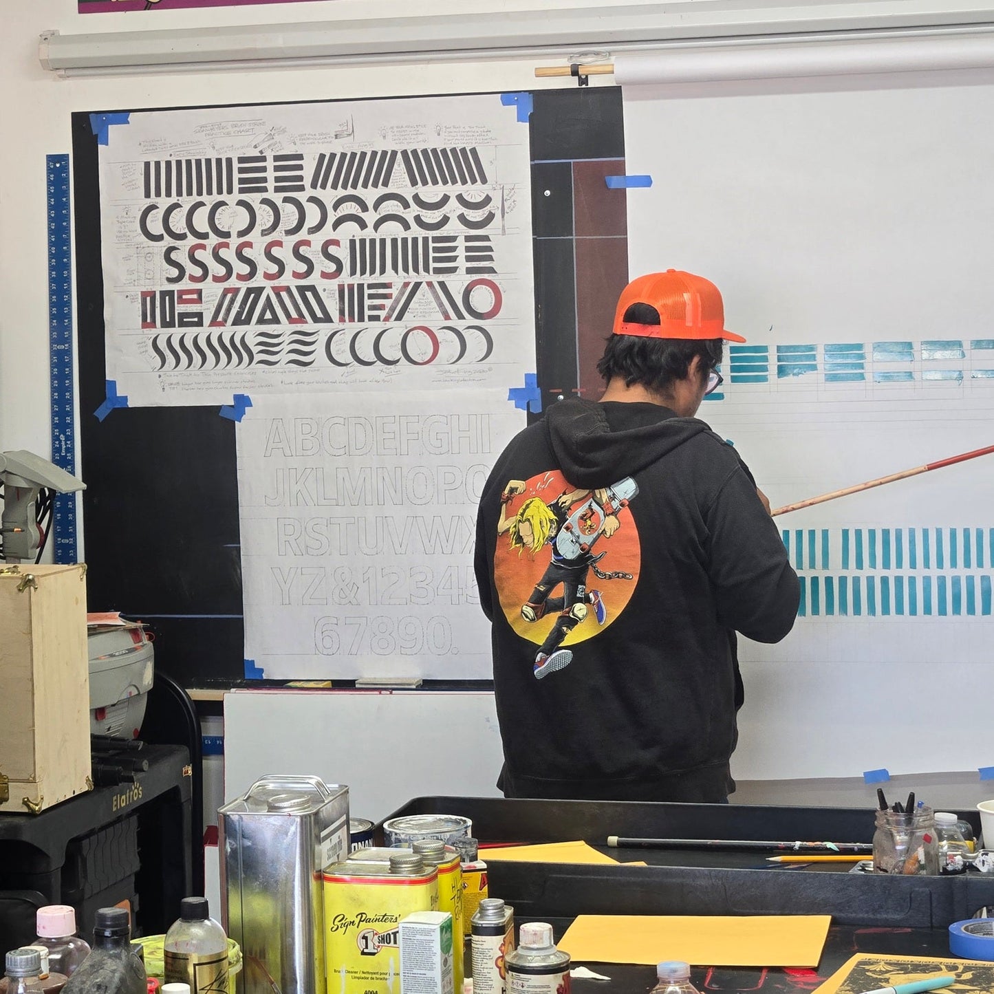 sign painting signwriting workshop los angeles John King