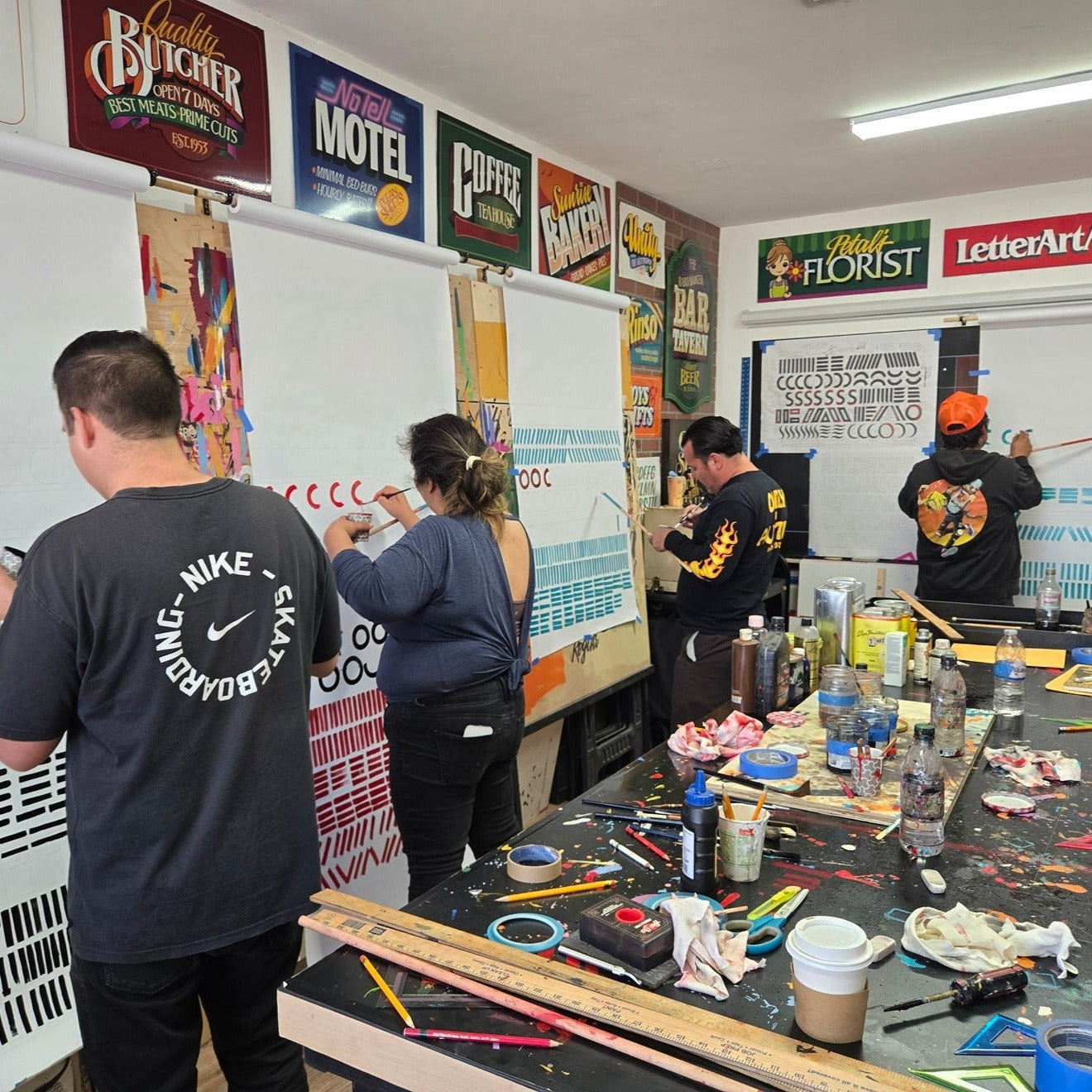 sign painting signwriting workshop los angeles John King