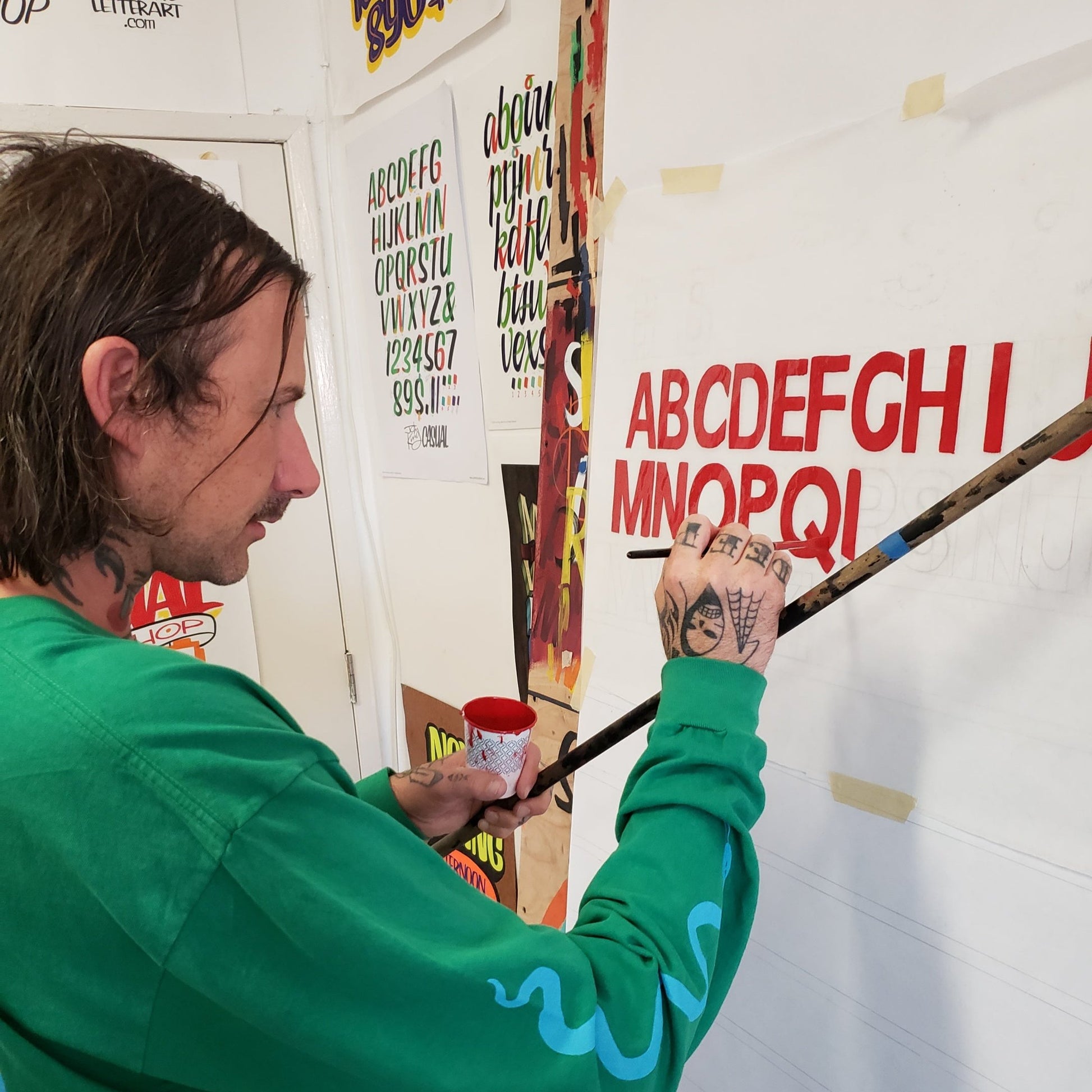 sign painting signwriting workshop los angeles John King