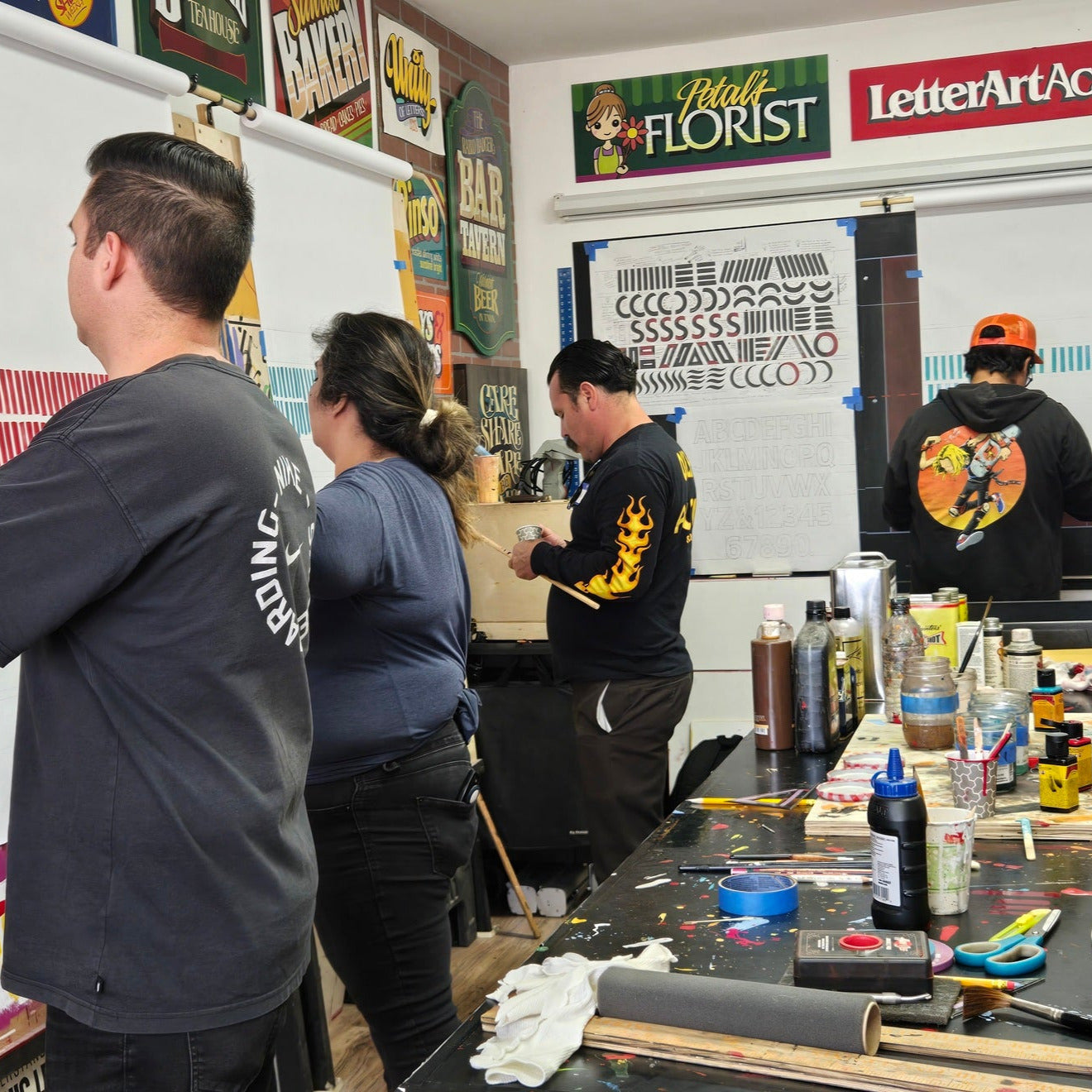 sign painting signwriting workshop los angeles John King