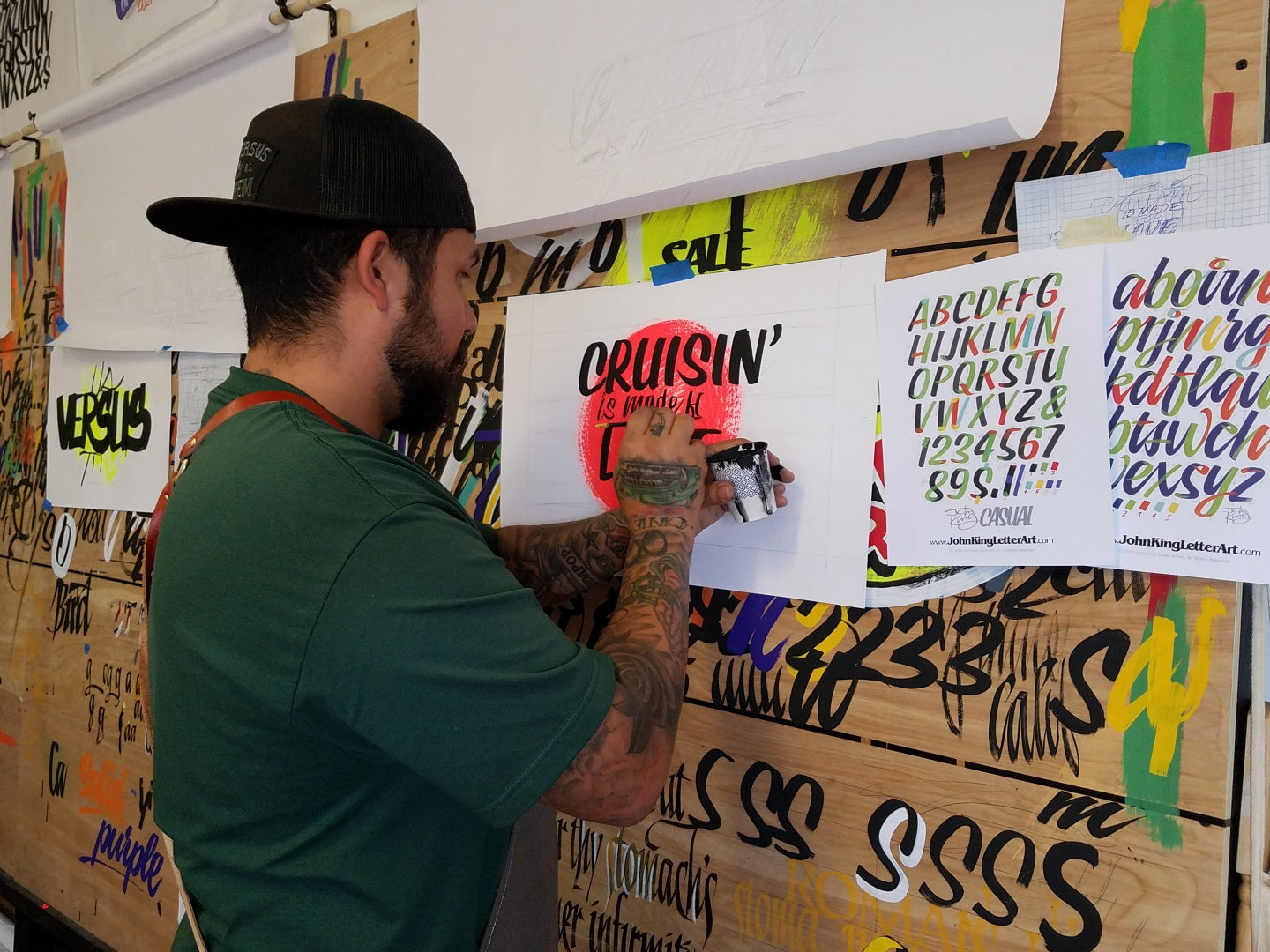 CASUAL LETTERING INTENSIVE Workshop. February 9th-10th - John King Letter Art