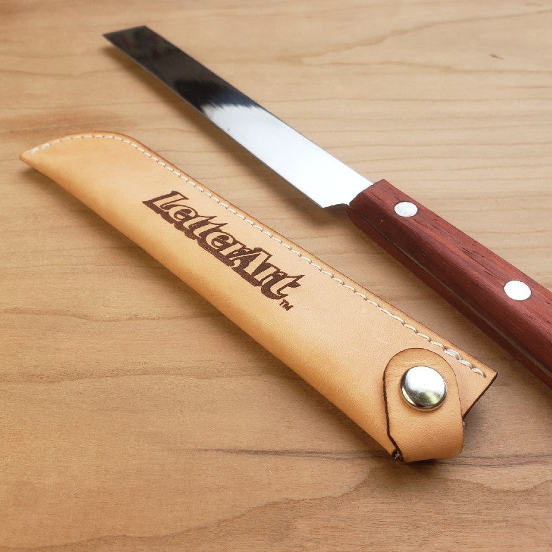 Gilder's Knife with Leather Sheath