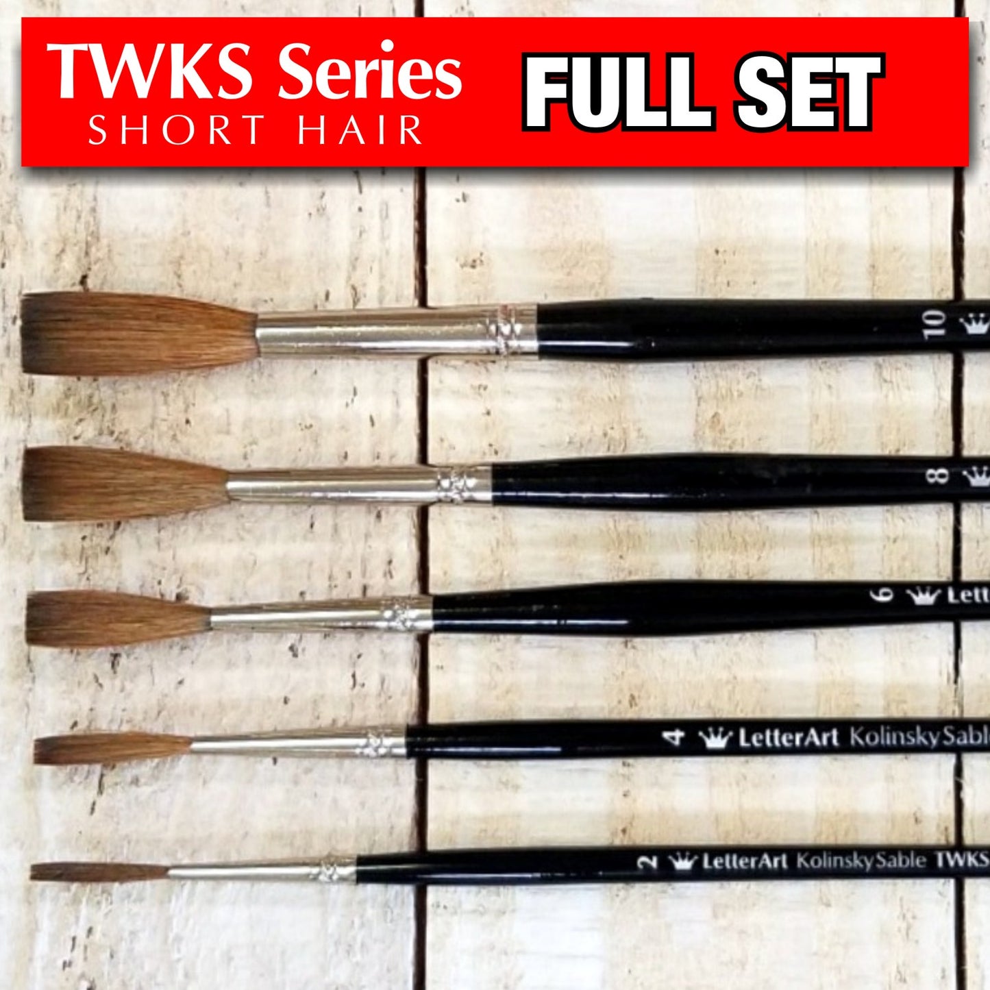 Lettering Brush Set Letter Art TWKS Series - John King Letter Art
