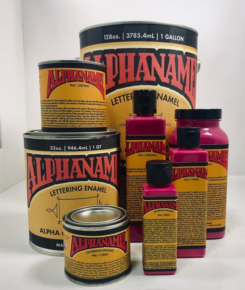 Alphanamel HOT PINK - John King Letter Art