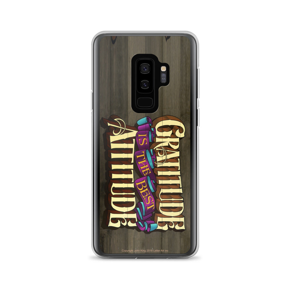 Samsung Case "Gratitude is the Best Attitide" - John King Letter Art