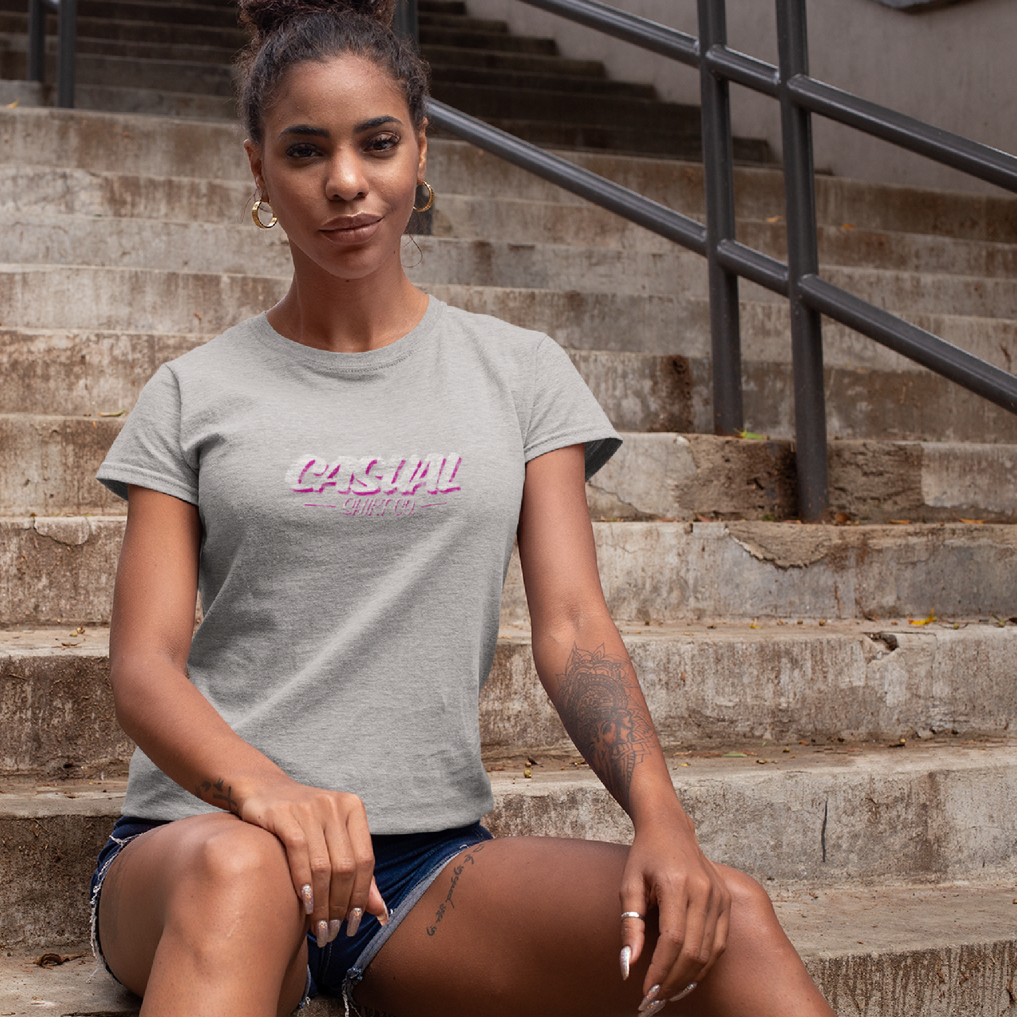 Ladies City Neon Casual T-Shirt