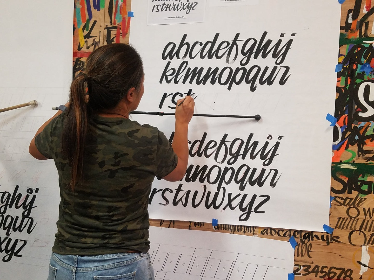 Script and Casual Signpainting Workshop. June 22nd-23rd 2024