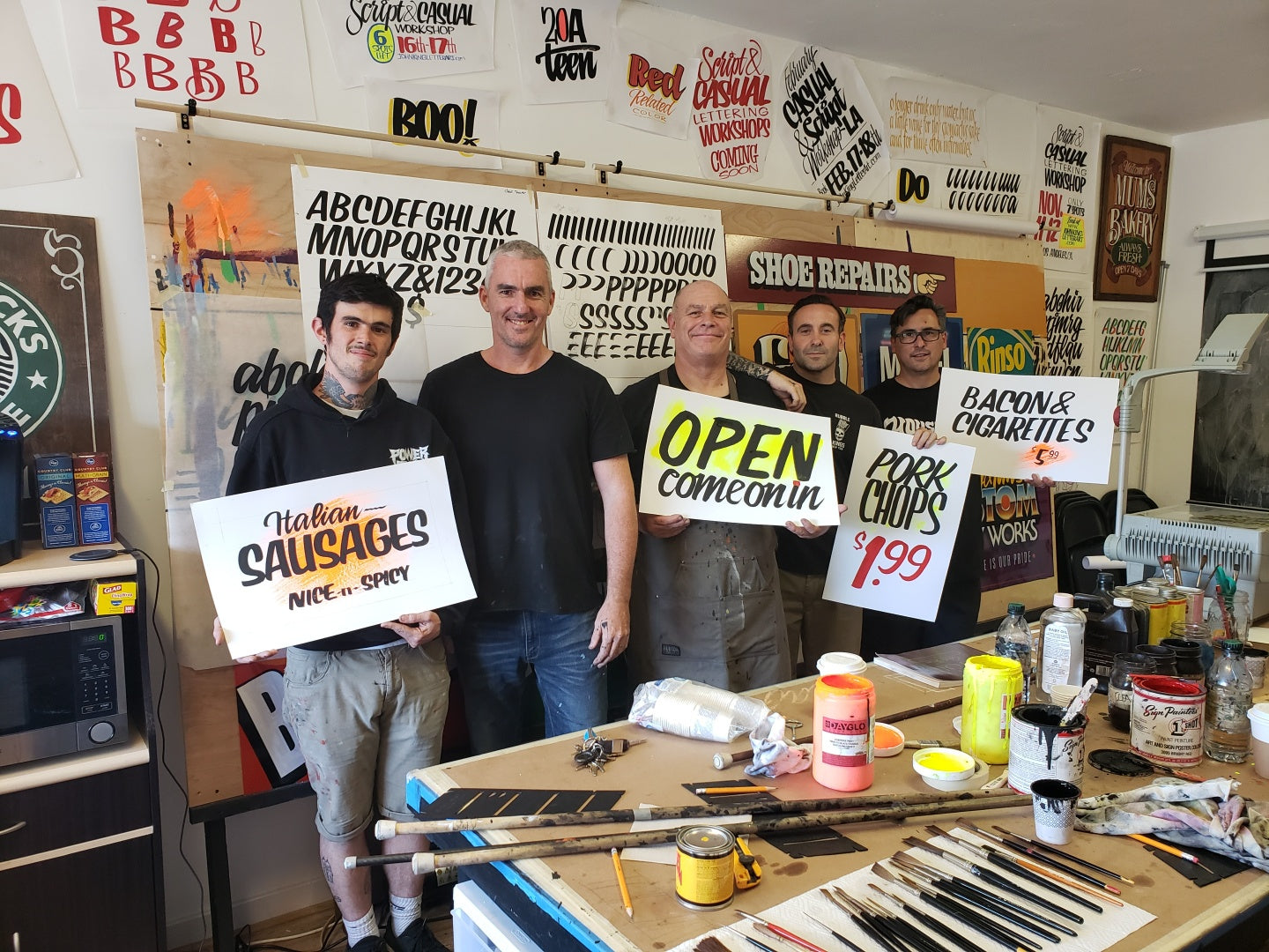 Script and Casual Signpainting Workshop. June 22nd-23rd 2024