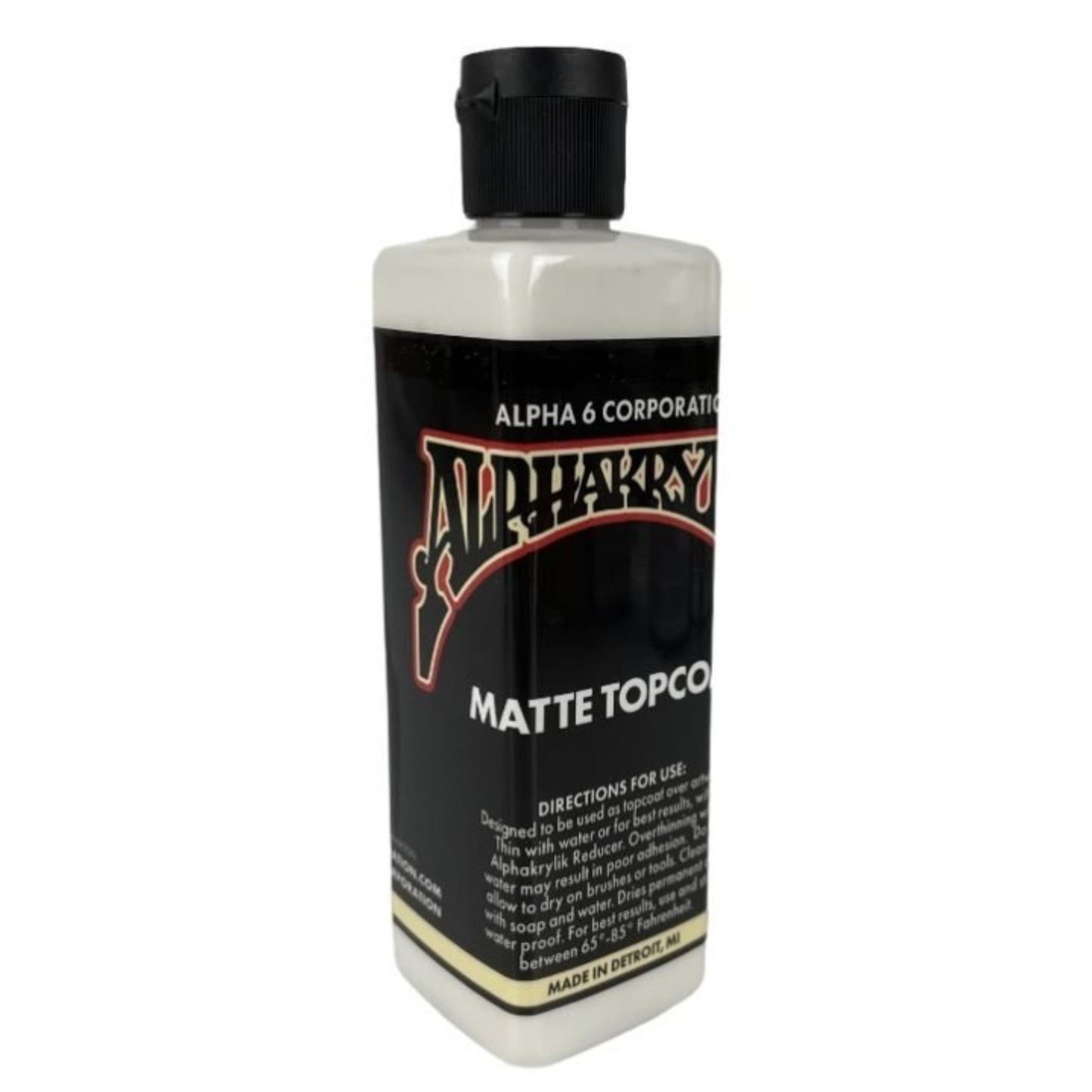 Alphakrylik MATTE TOPCOAT 8oz Bottle