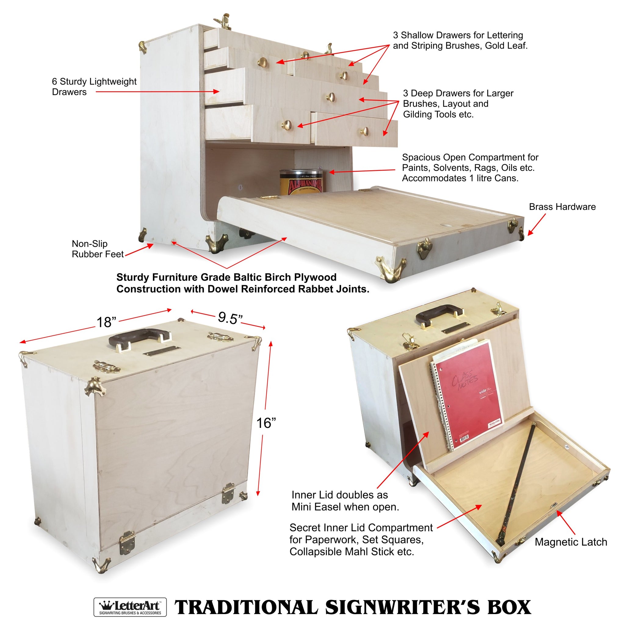 LetterArt Traditional Signpainter's Box DIY KIT – John King Letter Art