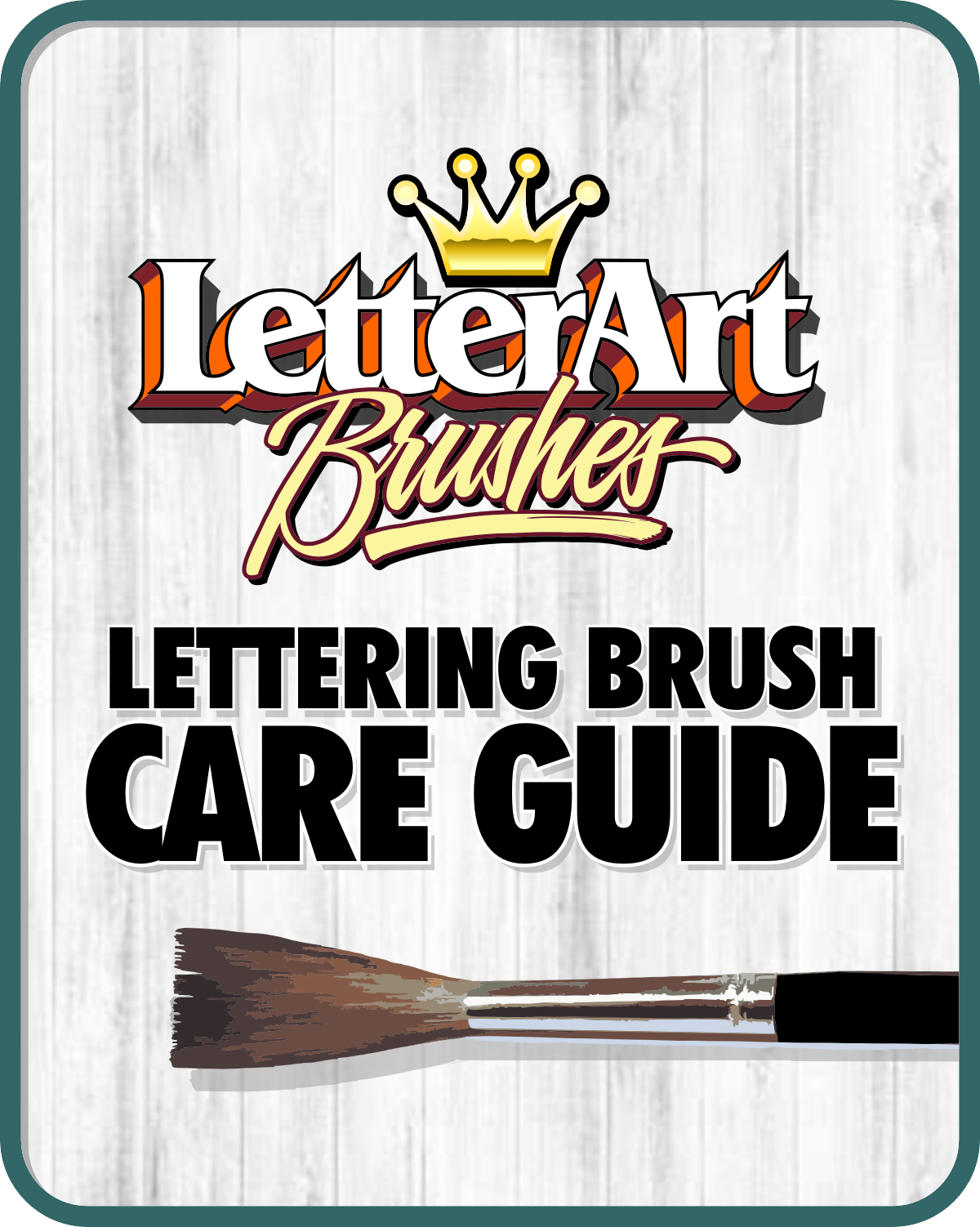 FREE Lettering Brush Care Guide