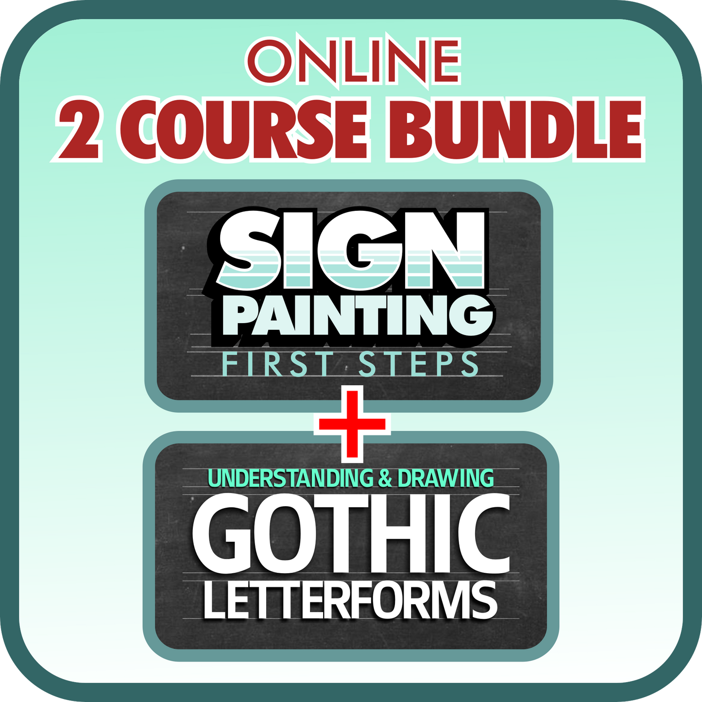 ONLINE SIGN PAINTING 2 COURSE BUNDLE