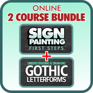 ONLINE SIGN PAINTING 2 COURSE BUNDLE