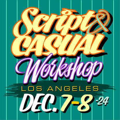 Script and Casual Signpainting Workshop. December 7th-8th 2024