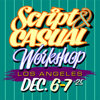 Signpainting Workshop. December 6th-7th. Script and Casual.
