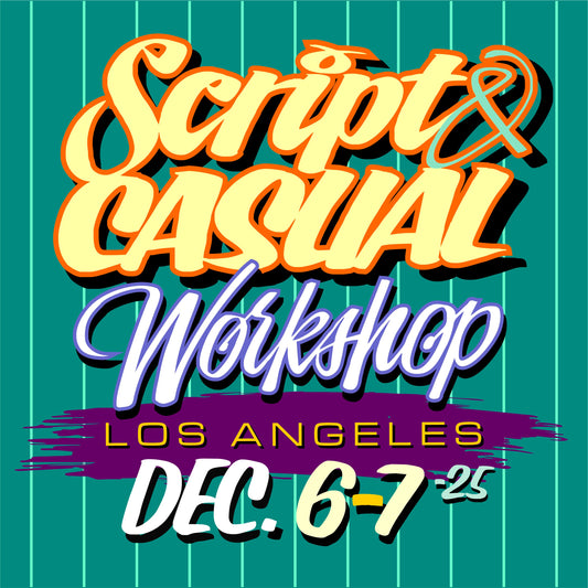 Signpainting Workshop. December 6th-7th. Script and Casual.