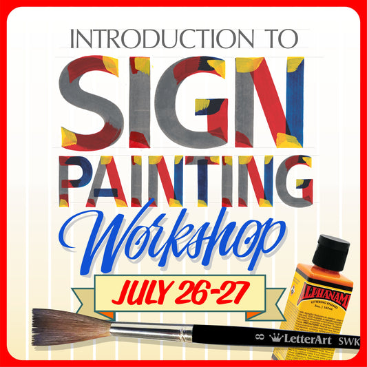 Introduction to signpainting signwriting workshop with John King
