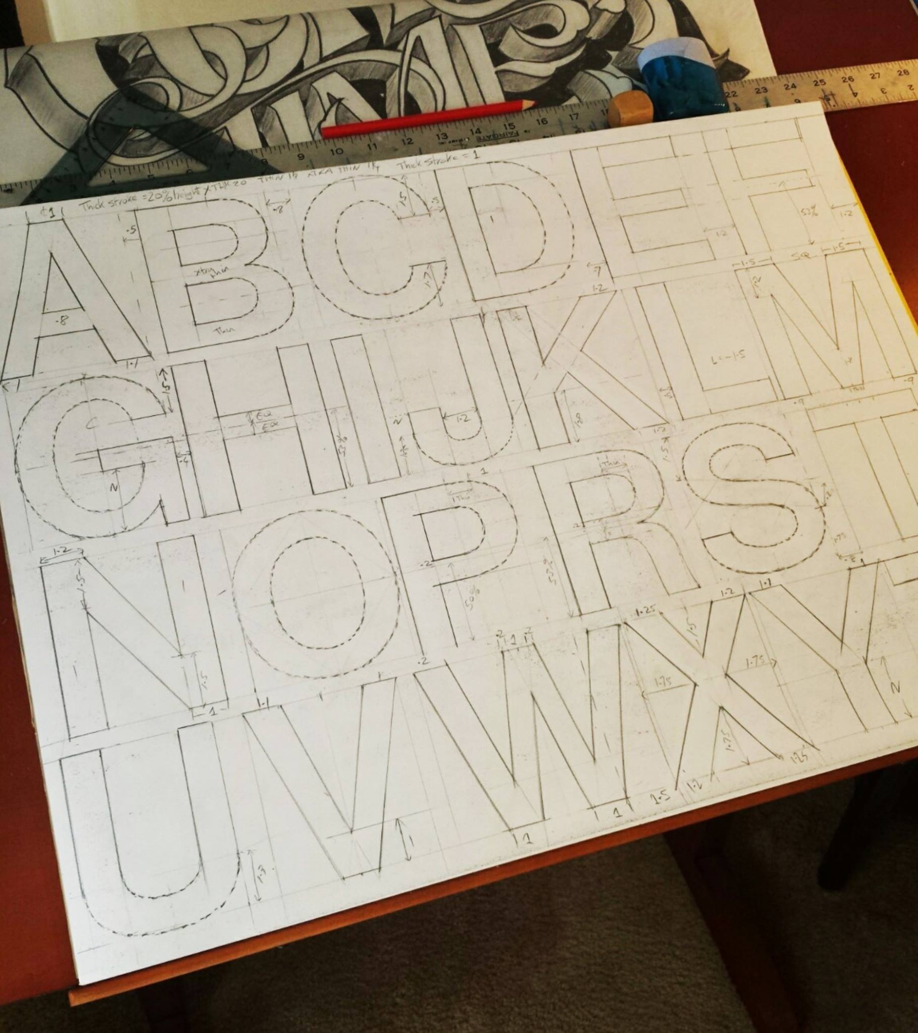 November 2017 Worskshop - John King Letter Art