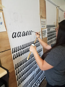 July Script and Casual Lettering Workshop. July 13th-14th 2019 - John King Letter Art