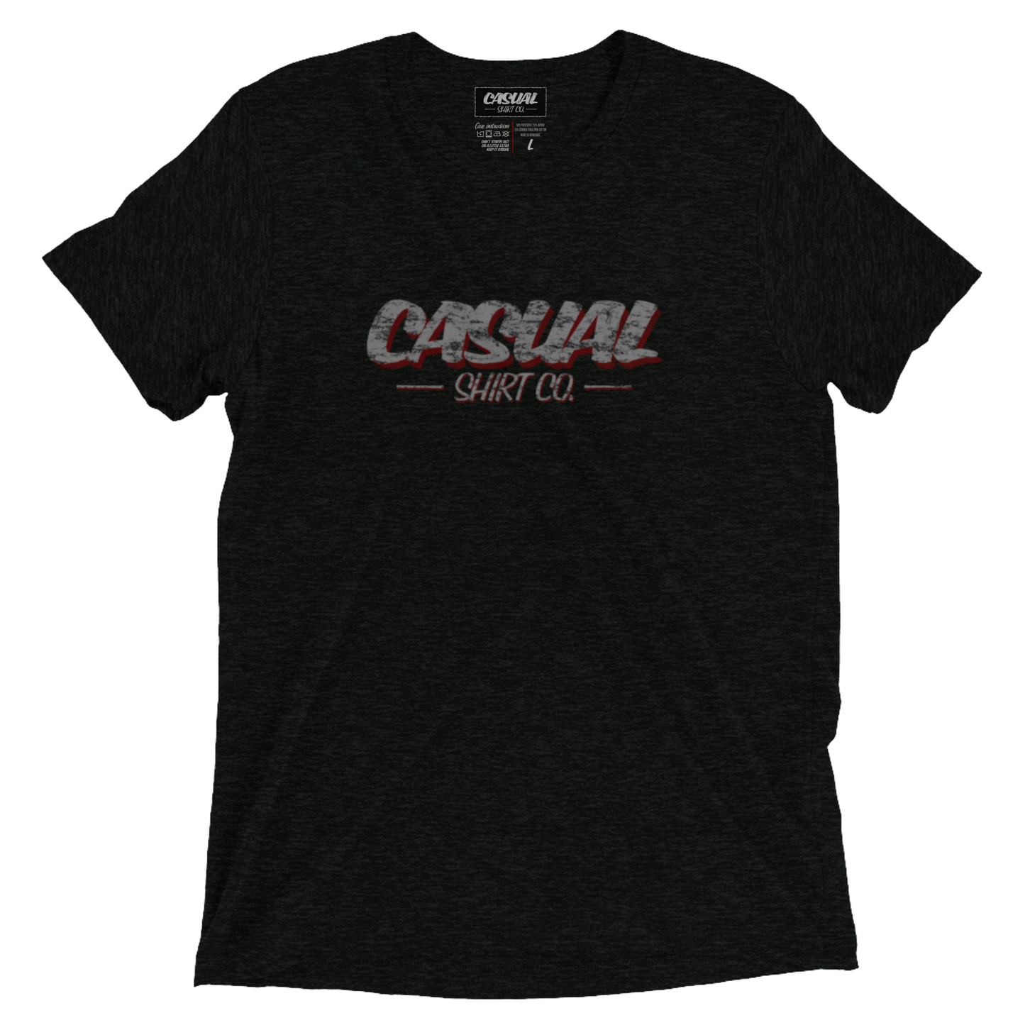 Gasoline Tri-Blend Casual Tee - John King Letter Art