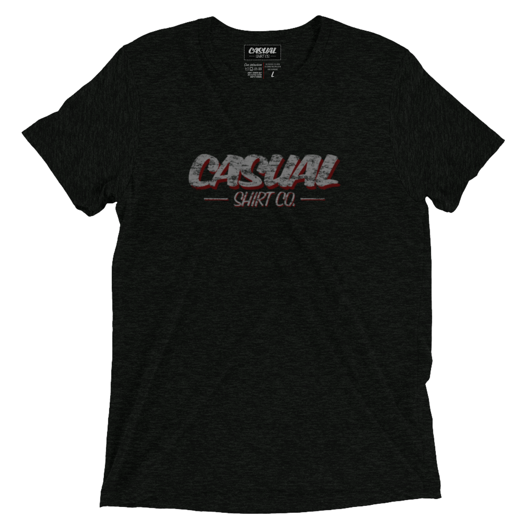 Gasoline Tri-Blend Casual Tee - John King Letter Art