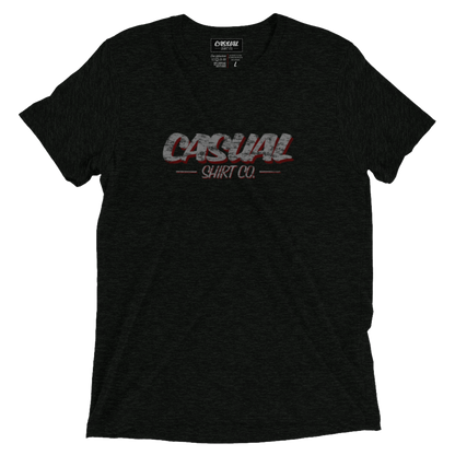 Gasoline Tri-Blend Casual Tee - John King Letter Art