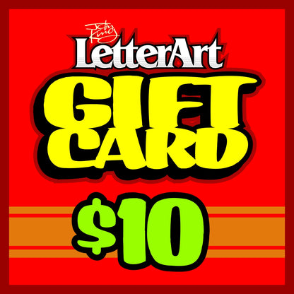 Gift Card - John King Letter Art