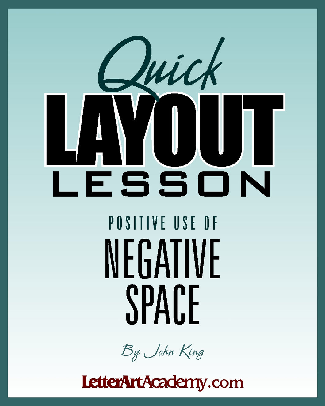 FREE Quick Layout Lesson Ebook
