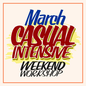CASUAL LETTERING INTENSIVE Workshop. MARCH 17th-18th - John King Letter Art