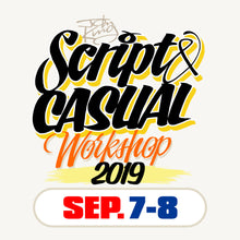 September Script and Casual Lettering Workshop. SEPT. 7th-8th 2019 - John King Letter Art