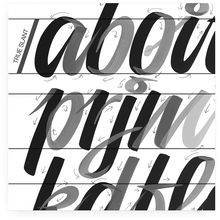 Casual Lettering Paper Practice Sheets Black & White 20"x 29" - John King Letter Art