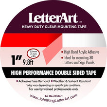Double Sided Tape VHB Heavy Duty Mounting Tape Clear - John King Letter Art