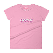 Ladies Pretty in Pink Casual T-Shirt - John King Letter Art