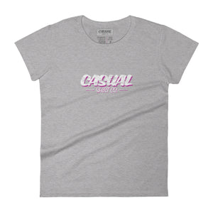 Ladies City Neon Casual T-Shirt - John King Letter Art