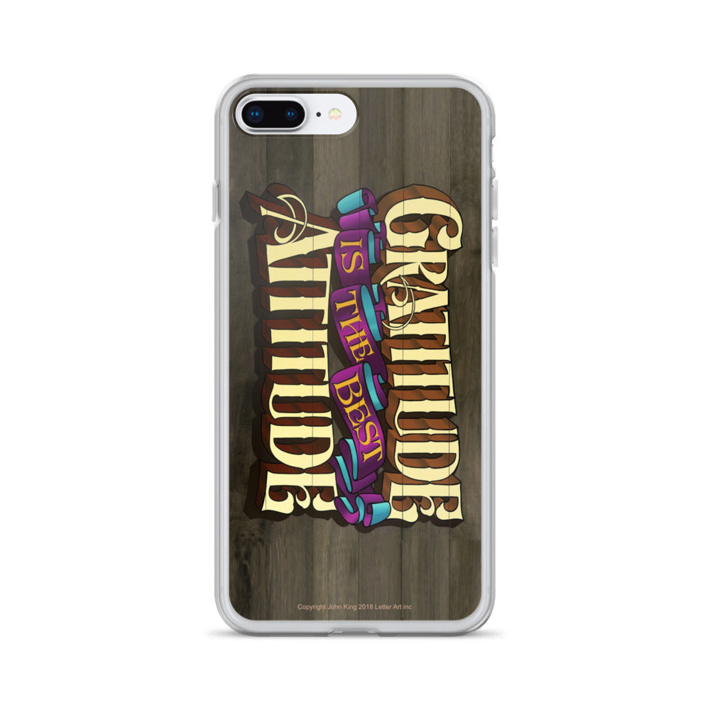 iPhone Case "Gratitude is the Best Attitude" - John King Letter Art