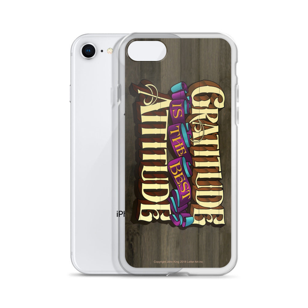 iPhone Case "Gratitude is the Best Attitude" - John King Letter Art