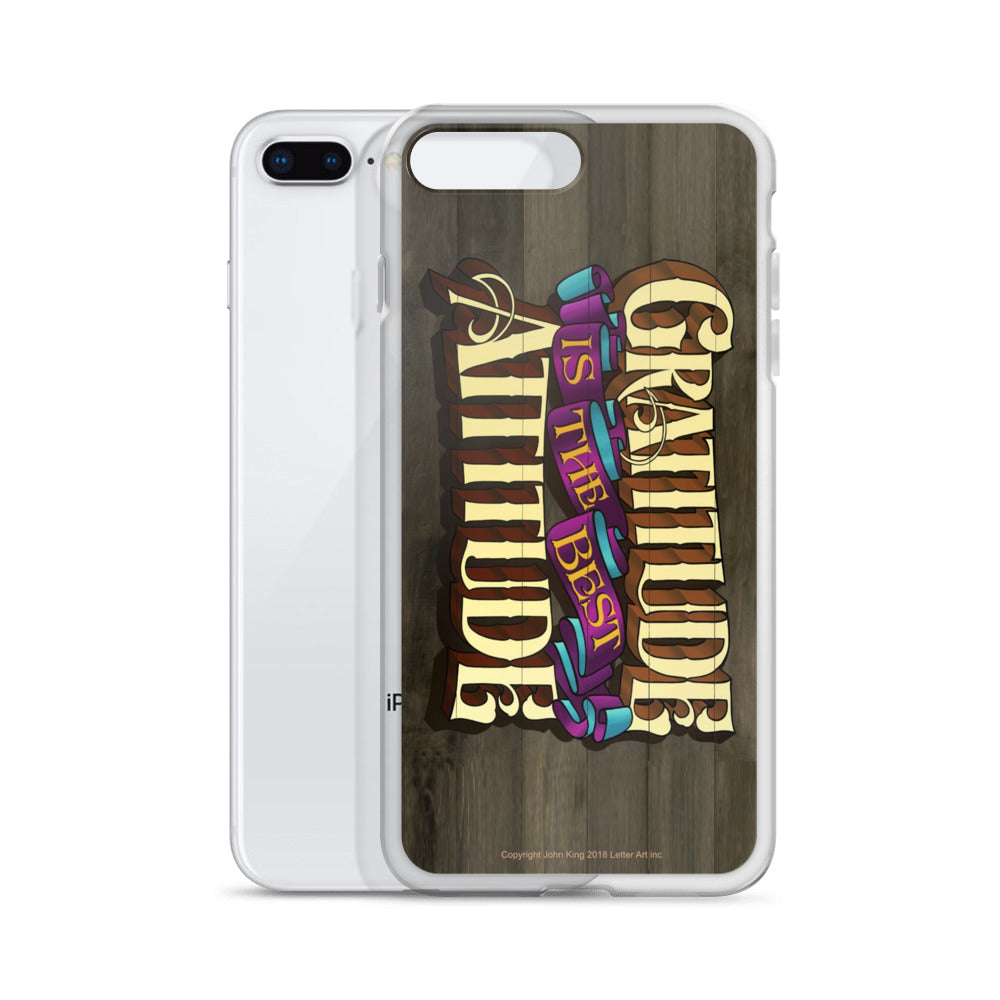 iPhone Case "Gratitude is the Best Attitude" - John King Letter Art